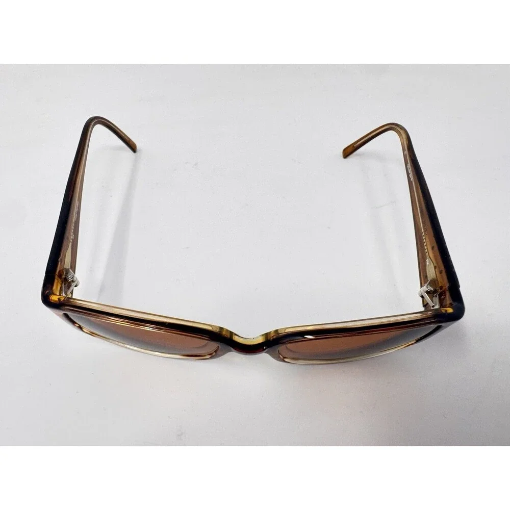 Celine Dion CD5038 Eyeglass Frames Only Brown Tortoise Rectangle
